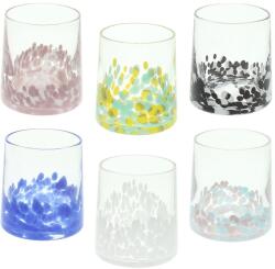 Andrea Fontebasso Set 6 pahare Andrea Fontebasso Venezia, Sticla, 300 ml, Multicolor Pahar