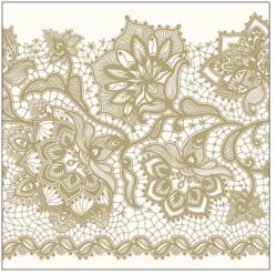 Ambiente Șervețele de masă hârtie 33x33 cm Gloria gold Ambiente auriu, 20 buc