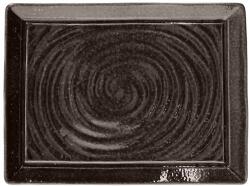 Tognana Platou servire dreptunghiular porțelan, Tognana Linea Organica maro, 34 x 25 cm Tava