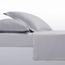 Nef Nef Homeware Cearceaf pat satin Queen Size 160x200 cm bumbac Nef-Nef Elements gri deschis
