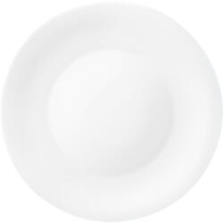 Luigi Bormioli Farfurie întinsă sticlă opal 27 cm Luigi Bormioli Moon Collection, alb