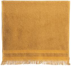 Nef Nef Homeware Prosop de baie galben 70x140 cm, 100% bumbac, Nef-Nef Honor, cu franjuri Prosop