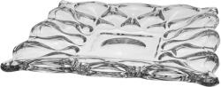 Bohemia Jihlava 1845 Platou servire cristal Bohemia Ocean, pătrat, transparent, 305 mm Tava