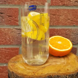 Crystal Bohemia Set 6 pahare longdrink Bohemia Crystal Uma Ciecular 440 ml transparent-auriu Pahar
