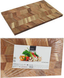 Koopman Tocător lemn acacia Koopman maro, design end grain, 40x25x1.6 cm Tocator