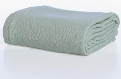 Nef Nef Homeware Pătură pat dublu bumbac 230x250 cm, 2 persoane, Nef-Nef Elements, verde sage Patura
