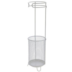 Koopman Suport de umbrele metalic Koopman, alb, 18x18x50 cm