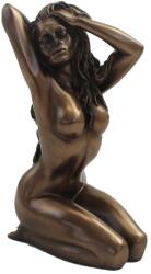 Italfama Statueta Italfama Nud Feminin Ingenuncheat bronz satinat, H9 cm