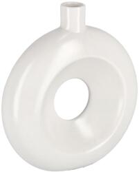Bizzotto Vază decorativă din porțelan Bizzotto Elsy Foro Bianco, alb, H20 cm
