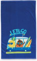 Nef Nef Homeware Prosop de plajă pentru copii 70x120 cm, 100% bumbac, Nef-Nef Junior Lets Go, albastru Prosop