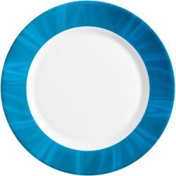 Bormioli Rocco Farfurie întinsă sticlă opal 25, 5 cm Bormioli Rocco Careware Natura Blu, alb și albastru