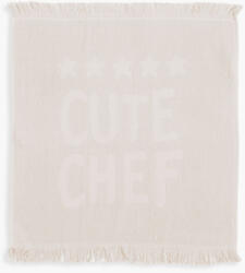 Nef Nef Homeware Prosop bucătărie bumbac Cute Chef, 50x50 cm, Nef Nef ecru