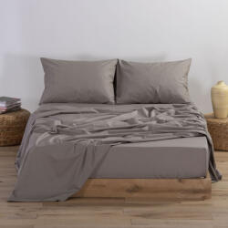 Nef Nef Homeware Cearceaf pat matrimonial Queen Size 240x270 cm bumbac Nef-Nef Basic mocca