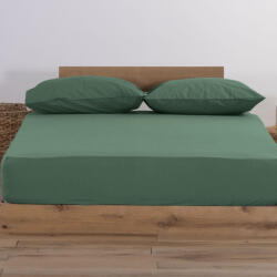 Nef Nef Homeware Cearceaf pat cu elastic King Size 180x200 cm bumbac jersey Nef-Nef verde