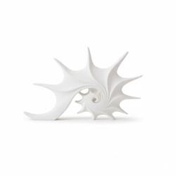 Deco Dekoratif Decoratiune Deco cochilie spiralata abstracta alb