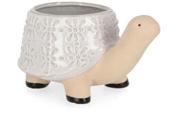 Bizzotto Vază decorativă țestoasă din porțelan Dalyan Tartaruga Bianco, Bizzotto, H14 cm