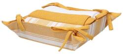 Tognana Set 3 prosoape bucătărie bumbac cu coș textil, 50x70 cm, Tognana galben