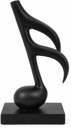 Deco Dekoratif Decoratiune nota muzicala handmade neagra, 28 cm