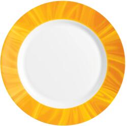 Bormioli Rocco Farfurie întinsă sticlă opal 25, 5 cm Bormioli Rocco Careware Natura Ocra, portocaliu