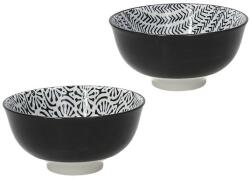 Tognana Bol de servire din porțelan 15 cm, negru, Tognana Chakra Collection Castron