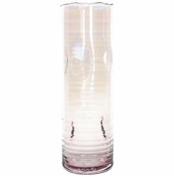 Tognana Vază decorativă din sticlă Tognana, finisaj perlat, H29 cm