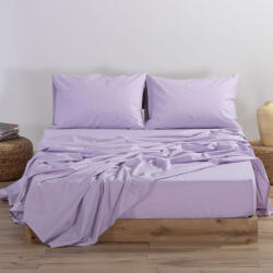 Nef Nef Homeware Cearceaf pat cu elastic 180x200+35 cm bumbac Nef-Nef Basic King Size lavandă