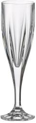 Bohemia Royal Crystal Set 6 pahare sampanie Bohemia Crystal transparent 180 ml Pahar