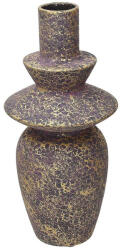 Andrea Fontebasso Vaza decorativă din ceramică Andrea Fontebasso Purple Collection, violet cu auriu, H34 cm