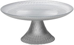 Tognana Fructieră din sticlă cu picior, 21 cm, argintie, Tognana Lust Silver Castron