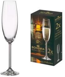 Bohemia Royal Crystal Set 2 pahare cristal Bohemia 2FOR2 Champagne Flute 230ml Pahar