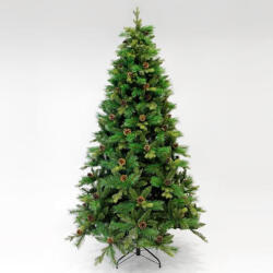 EUROLAMP Brad artificial de Crăciun Eurolamp H210 cm verde cu conuri de pin, Ø124 cm, 1165 ramuri PVC