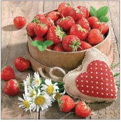 Ambiente Șervețele de masă din hârtie 33x33 cm Ambiente Tasty strawberries, 3 straturi, 20 buc