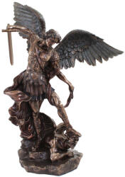Italfama Statueta Italfama Sfantul Mihail Arhanghelul bronz antichizat, H53 cm