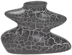 Andrea Fontebasso Vază decorativă din ceramică Andrea Fontebasso Spider, negru cu alb, H25, 5 cm