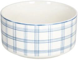 Tognana Bol servire masă din porțelan New Bone China 13 cm, alb cu carouri albastre, Tognana Ivy Collection Castron