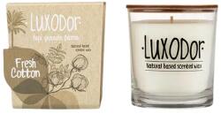 Luxodor Candles Lumânare parfumată bumbac proaspăt Fresh Cotton, în pahar de sticlă, Luxodor Candles, 180 g