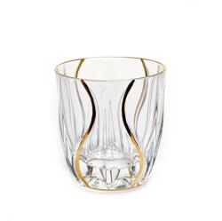 Bohemia Jihlava 1845 Set 6 pahare cristal Bohemia Ocean 300 ml transparent-auriu Pahar