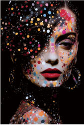 Imageland Tablou pe sticlă securizată portret 80x120 cm, Imageland Glamorous Splashes