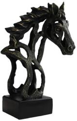 Italfama Decoratiune Italfama Cal Modern Decupat bronz inchis, H30 cm