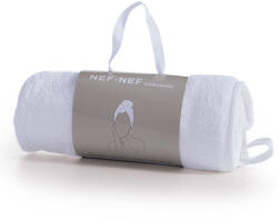 Nef Nef Homeware Prosop de păr 61x24 cm cu nasture, 100% bumbac, Nef-Nef Sandy, alb Prosop