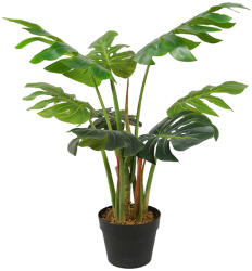 Supergreens Plantă artificială Monstera Deliciosa în ghiveci, 80 cm, SUPERGREENS