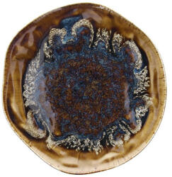 Tognana Platou servire rotund porțelan, Tognana Reef Collection, amber 33 cm Tava