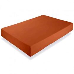 DHome Cearceaf pat cu elastic 180x200+30 cm bumbac Ranforce DHome portocaliu