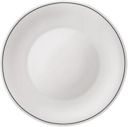 Bormioli Rocco Farfurie întinsă sticlă opal 27 cm Bormioli Rocco White Moon, albă