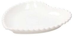 Tognana Platou servire porțelan alb, formă inimă, Tognana Ornament Collection 20 cm Tava