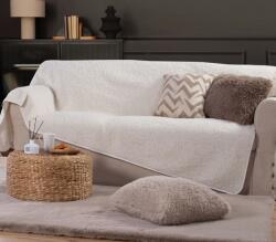 Nef Nef Homeware Pătură pat 150 x 300 cm, 1 persoană, poliester, colecția Vanjel, Nef-Nef Homeware, ecru Patura