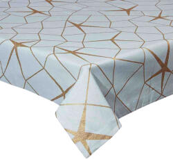 Andrea Fontebasso Față de masă pătrată Andrea Fontebasso Mikado 140x140 cm, albastru cu auriu Fata de masa