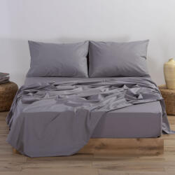 Nef Nef Homeware Cearceaf pat Queen Size 240x270 cm bumbac Nef-Nef Basic gri deschis
