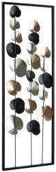 Bizzotto Tablou Kairos 30x84 cm, decor de perete cu petale aurii și negre, Bizzotto