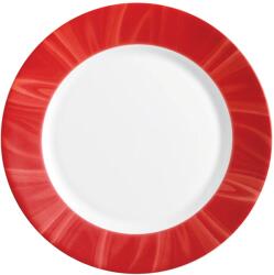 Bormioli Rocco Farfurie întinsă sticlă opal 23, 5 cm Bormioli Rocco Careware Natura Rosso, roșu